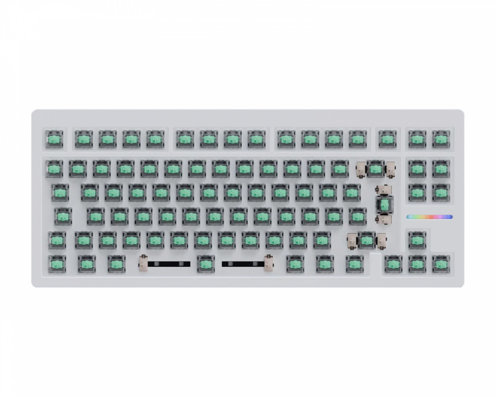 Wooting 80HE 80% Tastatur Zinc Alloy Hvid - ISO