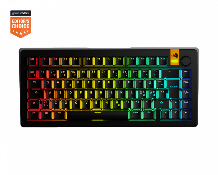 Glorious GMMK 3 HE 75% Pre-Built Tastatur [Hall Effect] - Sort