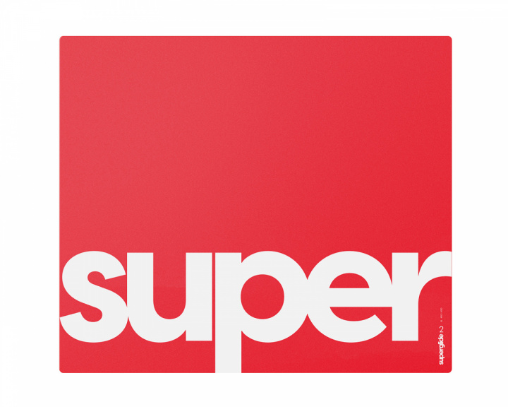 Superglide Glas Musemåtte v2 - XL - Rød