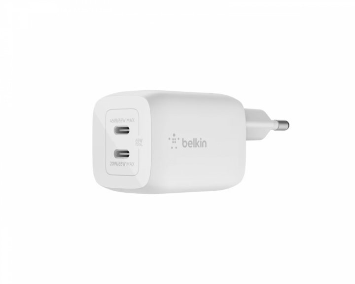 Belkin Boost Charge 65W USB-C Vægoplader - Hvid