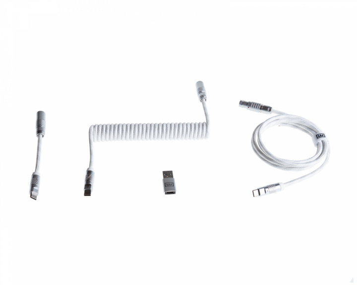Wooting Coiled USB-C Kabel - Just White