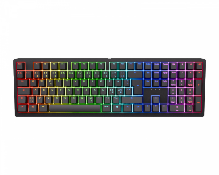 Ducky Zero 6108 Trådløst RGB Tastatur - Sort [Cherry MX2A Speed Silver]
