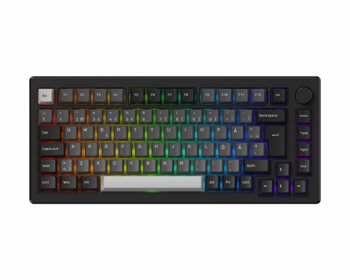 Akko MOD 007B HE Magnetisk Trådløst Tastatur - Sort [Cream Yellow Magnetic]