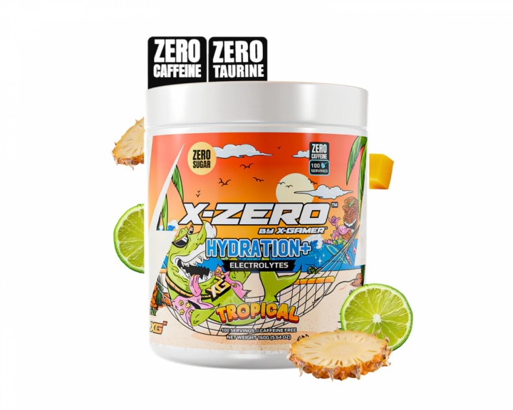 X-Gamer X-Zero Hydration+ Tropical - 100 Portioner