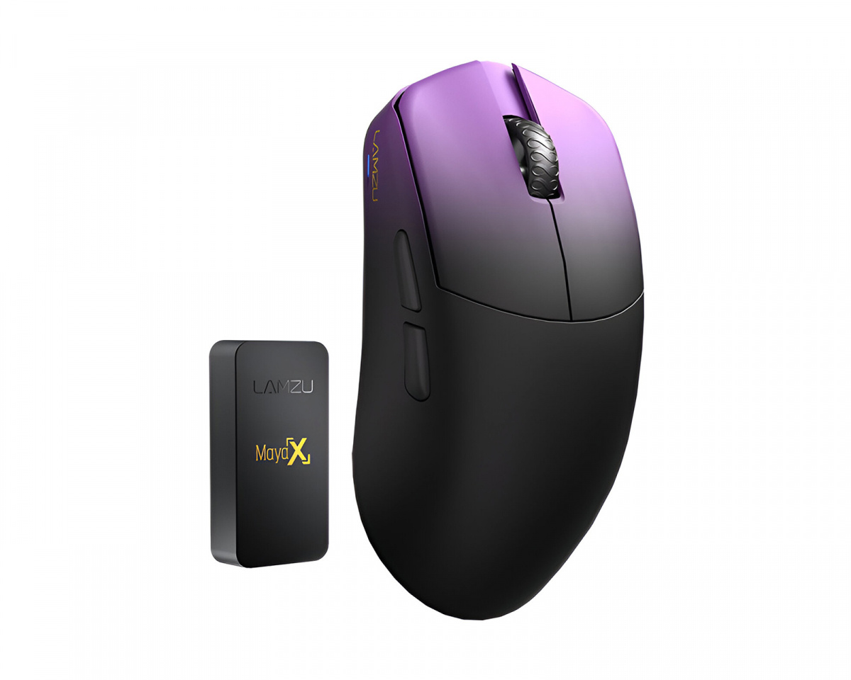 マウス・トラックボール Lamzu maya X Purple Shadow Lamzu MAYA X Trådløs Gaming Mus - Purple Shadow - MaxGaming.dk