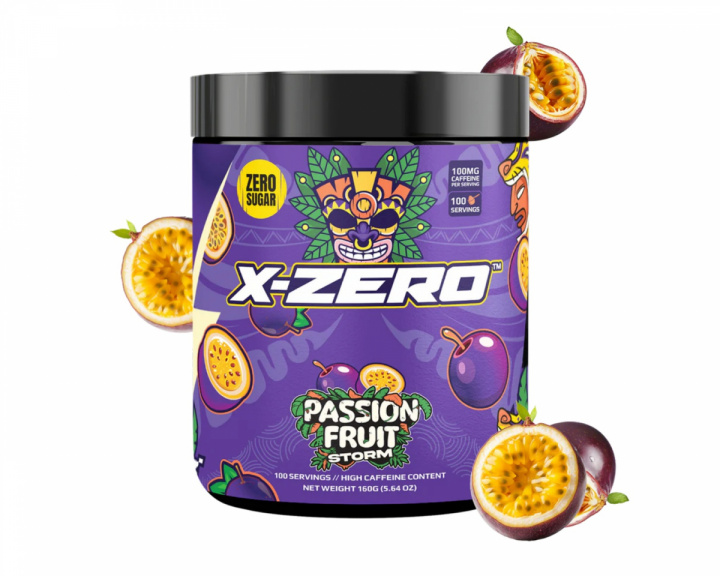 X-Gamer X-Zero Passion Fruit Storm - 100 Portioner