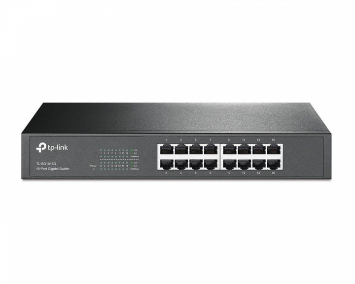 TP-Link SG1016D Metal 16-Port Gigabit Switch, 10/100/1000Mbps