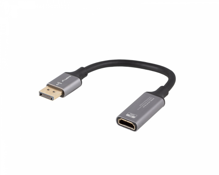 Lanberg DisplayPort til HDMI Adapter 4K Sort - 0,2m