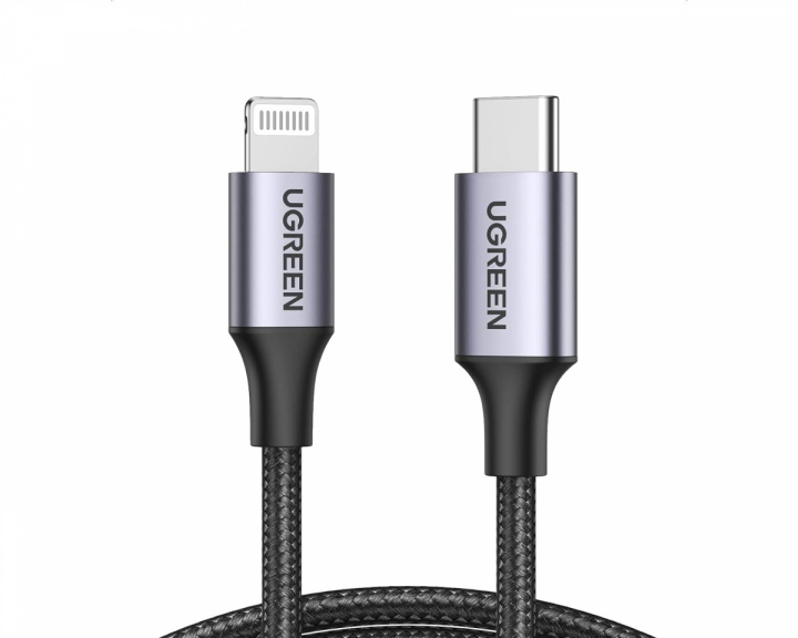 UGREEN USB-C til Lightning Kabel 1m - Sort