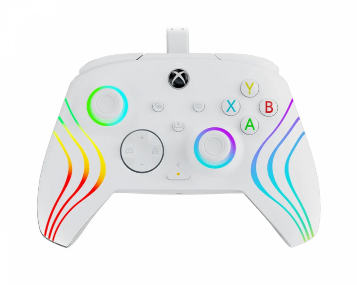 PDP Afterglow Wave Kabelført Controller - Hvid (PC/Xbox)