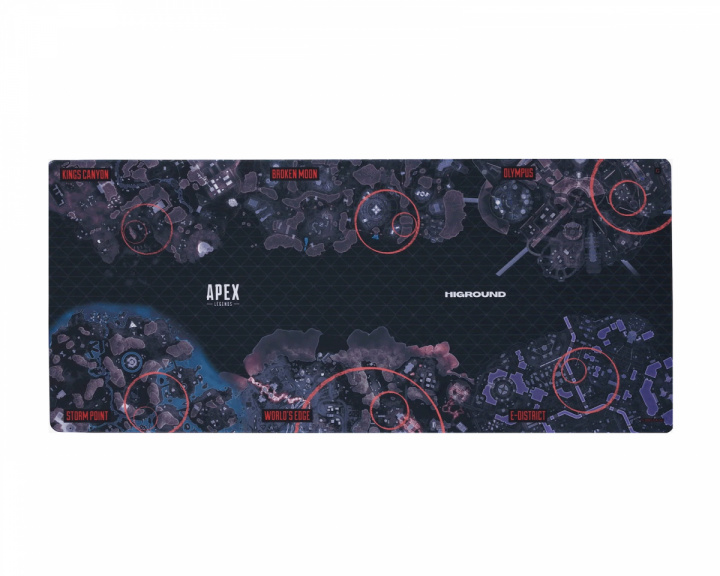 Higround Apex Gaming Musemåtte - Minimap - XL