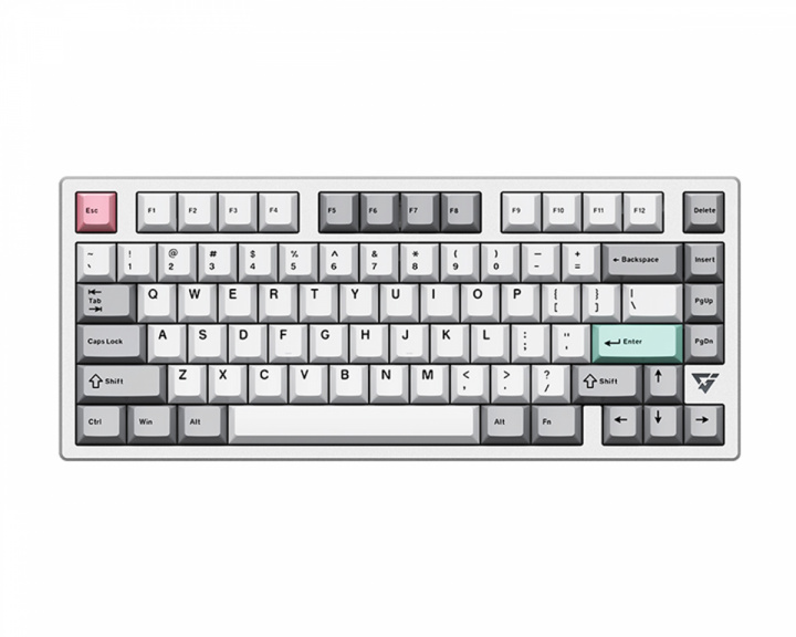 ATK V75K Aluminium Trådløst Tastatur ANSI [Anya Linear] - Sølv