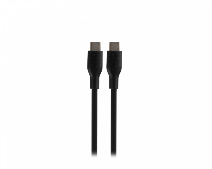 Deltaco USB-C Ladekabel 60W Silikone - Sort - 1,5m