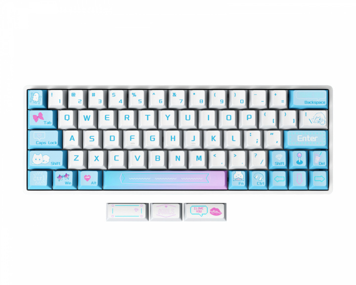 Sikakeyb HM66 HE Magnetisk Tastatur [Gateron Jade] - Hvid