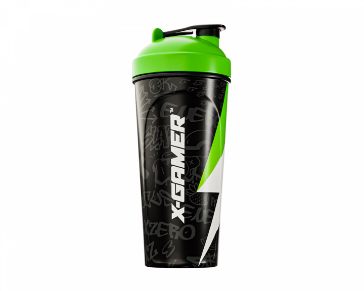 X-Gamer X-Zero Shaker 700ml - Sort & Grøn