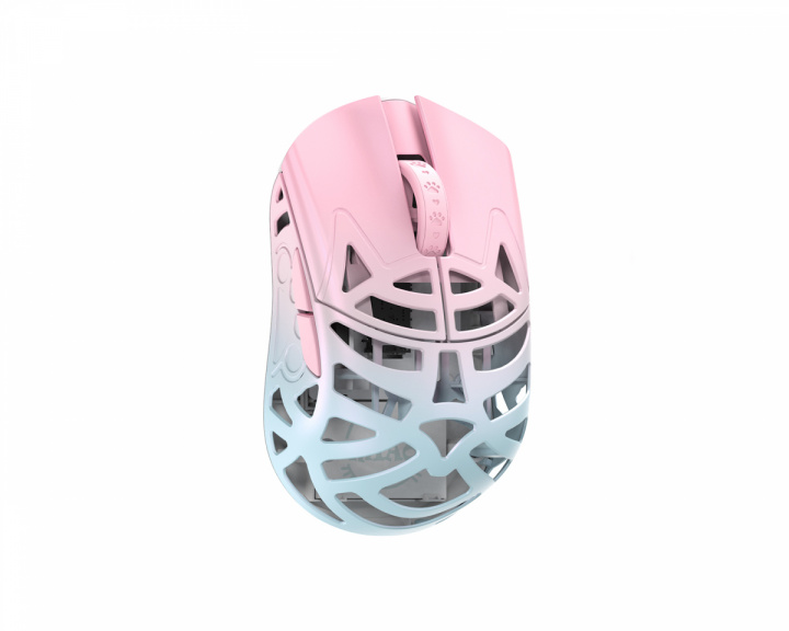 WLMouse Beast Miao - Trådløs Gaming Mus - Blå/Lyserød [Omron Opticals]