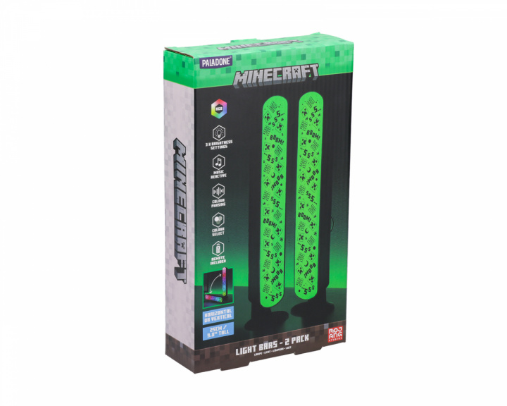  Minecraft Light Bars med fjernbetjening - 2 Pack