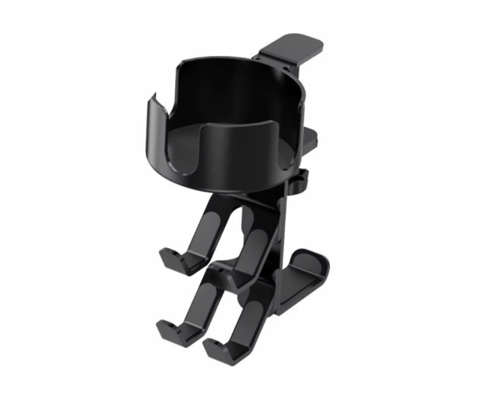 MaxMount Holder til Drikkevarer, Hovedtelefoner og Controllere - Sort