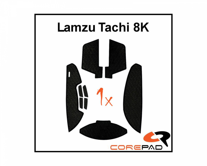 Corepad Soft Grips til Lamzu Tachi 8K - Sort