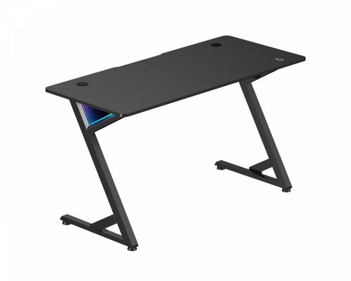 MaxMount InfinityGlow Gaming Skrivebord (136x60) - Sort