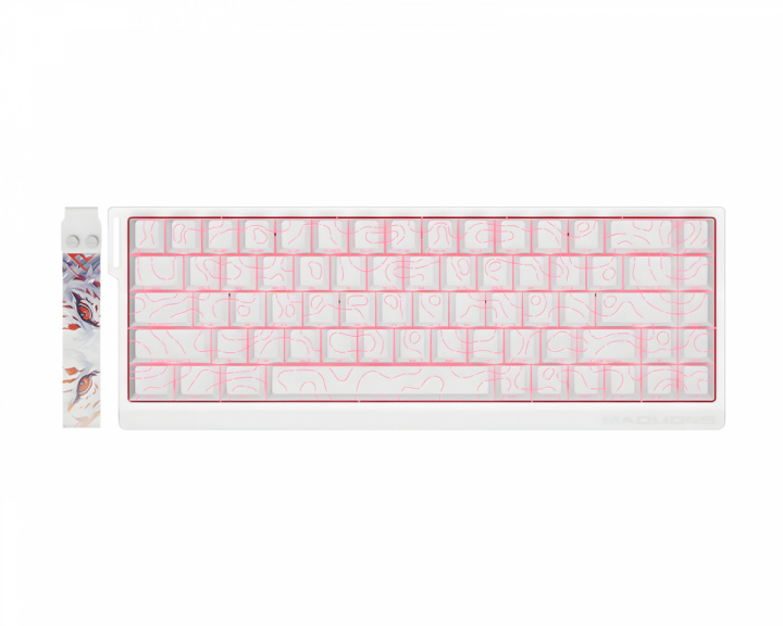  MAD60 Flagship HE ANSI Tastatur [Magnetic Amber PRO] - Hvid