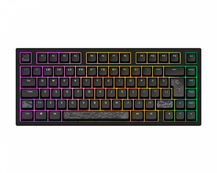  ALU81 Gaming Tastatur RGB - Terra Nostra [g3ms Moonstone] - Sort