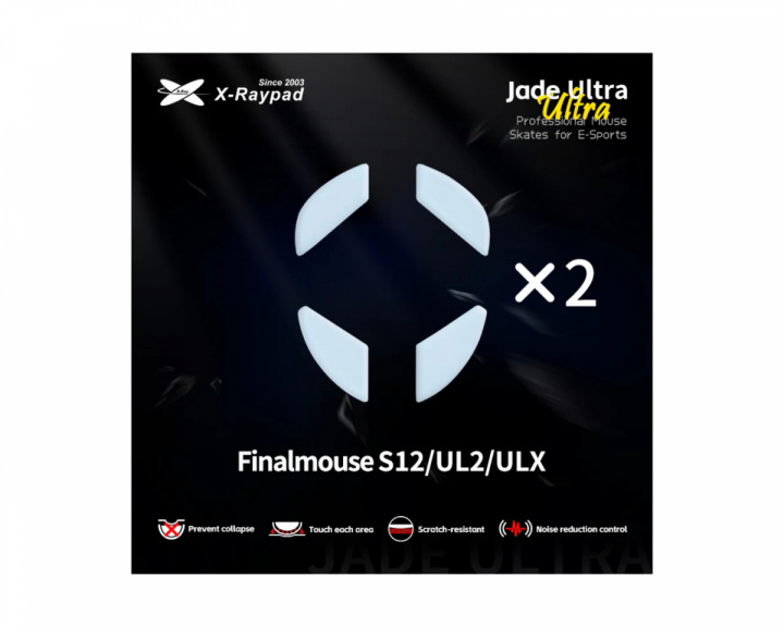 X-raypad Jade Ultra Skates til Final Mouse S12/UL2/ULX