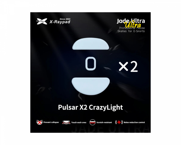 X-raypad Jade Ultra Skates til Pulsar CrazyLight