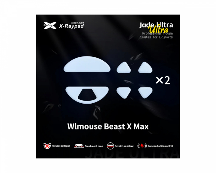 X-raypad Jade Ultra Skates til WLmouse Beast X Max