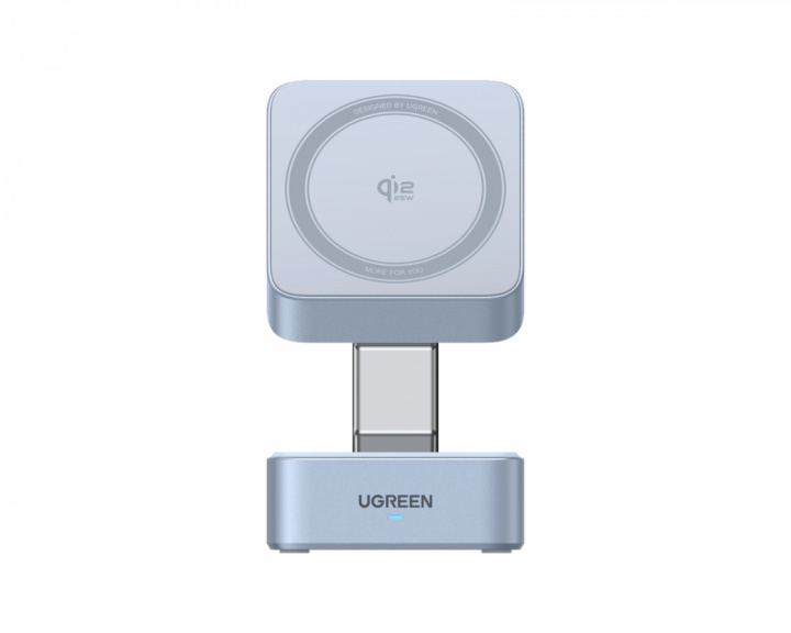 UGREEN MagFlow Qi2.2 25W 2-i-1 Magnetisk Trådløs Oplader