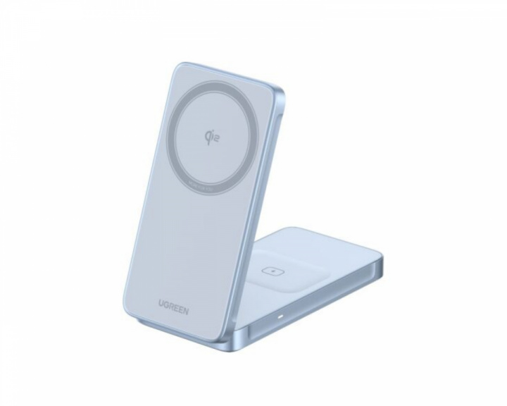UGREEN MagFlow Qi2.2 25W 2-i-1 Flat Pad Magnetisk Trådløs Oplader