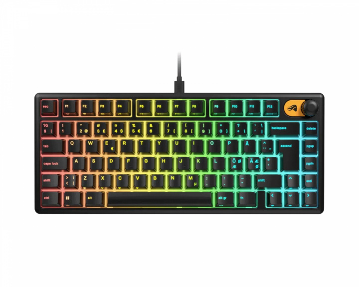 Glorious GMBK 75% Gaming Tastatur - Sort