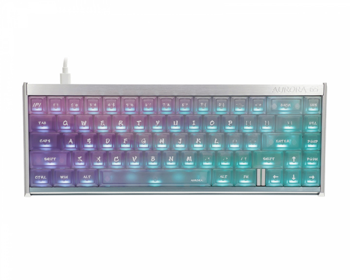 Aurora 65 HE Tastatur - Sølv/Blå