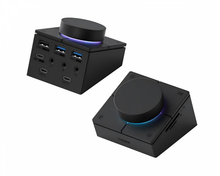  USB-C-hub med Drejeknap og Genvejsknapper - Sort