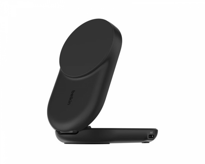 Belkin UltraCharge 2-i-1 Qi2 Trådløs Oplader - Sort