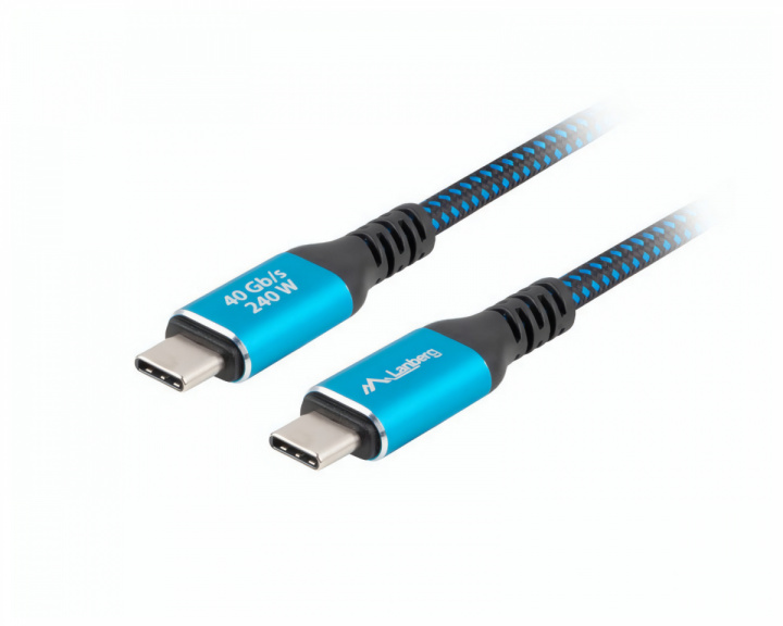 Lanberg USB-C 4.0 til USB-C Kabel 240W 8K 60HZ - 1,5 Meter