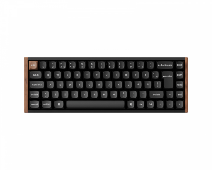  K6 HE SE Trådløst QMK Tastatur [Gateron 2.0 Purple Magnetic Switch] - Wood Black