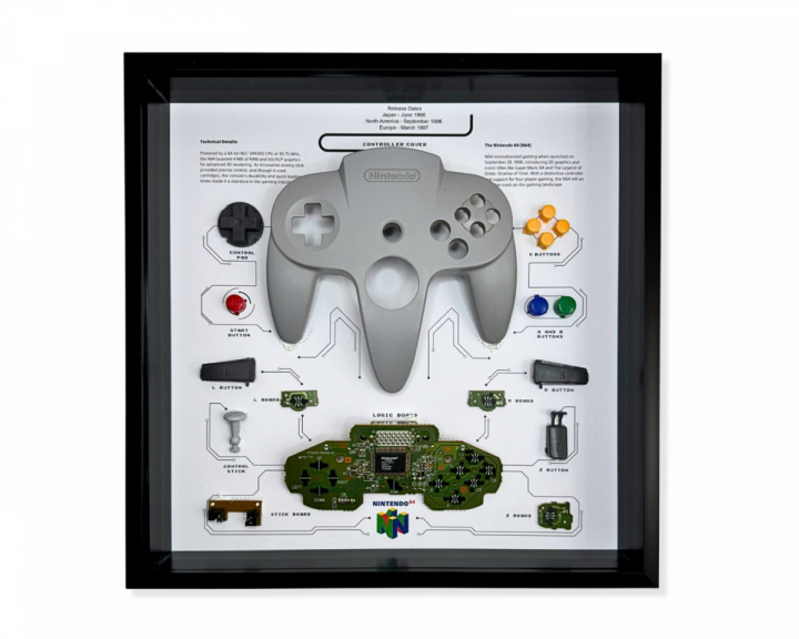  Retro Art Nintendo N64 Controller Udshow - Grey