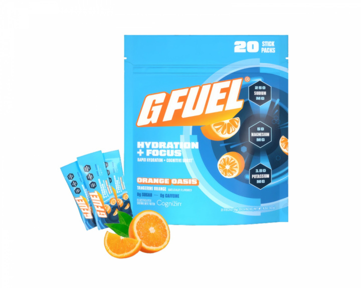  Orange Oasis Hydration + Focus Pack - 20 Portioner