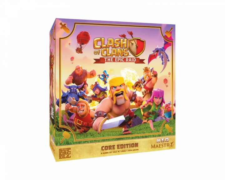  Clash of Clans: The Epic Raid - Brætspil (Engelsk)