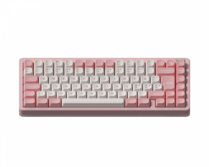  Halo75 V2 Trådløst Tastatur – Sakura Fizz [Raspberry Switch]