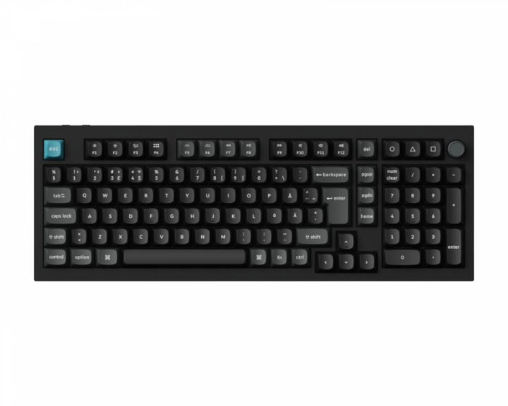  Q5 Ultra 8K Hotswap Knob Trådløst Tastatur - Sort [Silk POM Red]
