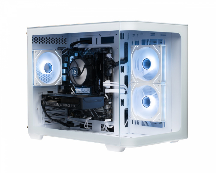Shark Gaming Shark RGBeast Mini White U500 Gaming-PC - RTX 5060 TI - Intel Ultra 5 225F