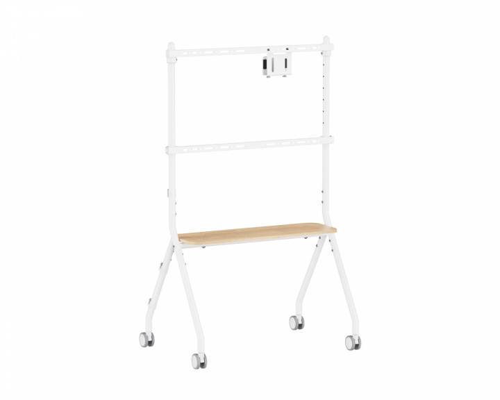  Easel Studio Mobilt TV-stativ med hjul – Hvid