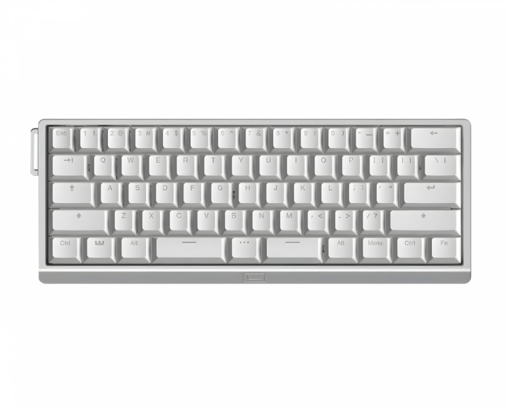  60HE V2 Tastatur - ANSI Split Spacebar - Silver Aluminum