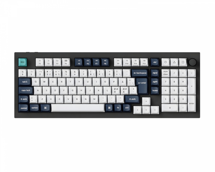  Q5 Max QMK/VIA Trådløst Tastatur - Sort [Gateron Jupiter Brown]