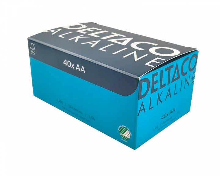  AA-alkaliske batterier 40-pak
