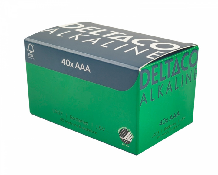  AAA-alkaliske batterier 40-pak