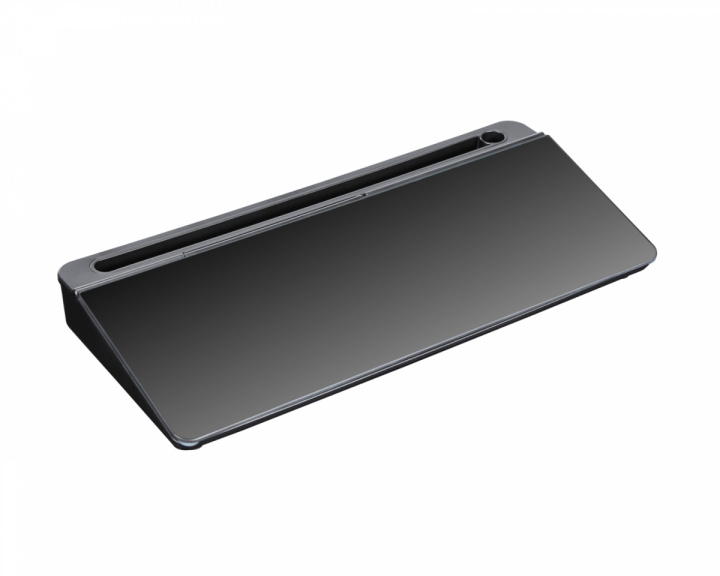  Glas Desktop Whiteboard med Stativ 40 cm - Sort