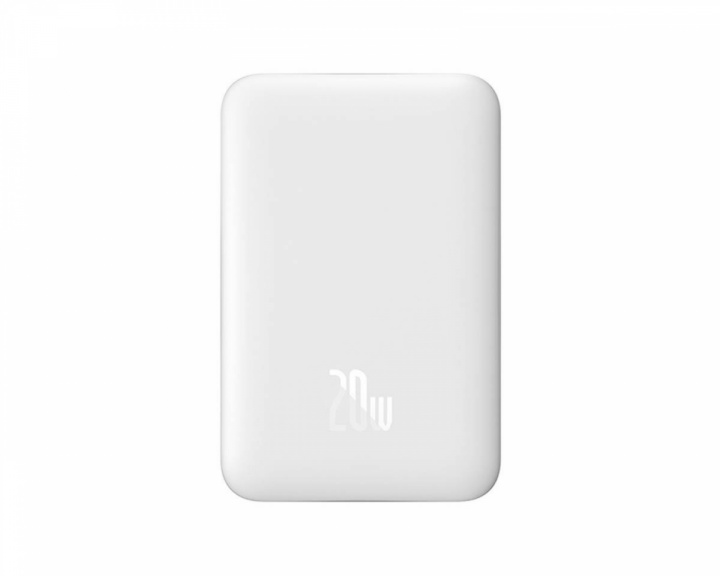  Powerbank 10000mAh, USB-C 20W, MagSafe - Hvid
